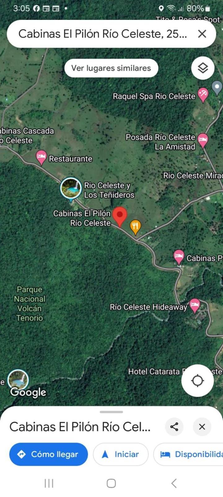 Cabinas El Pilon Rio Celeste Exterior foto